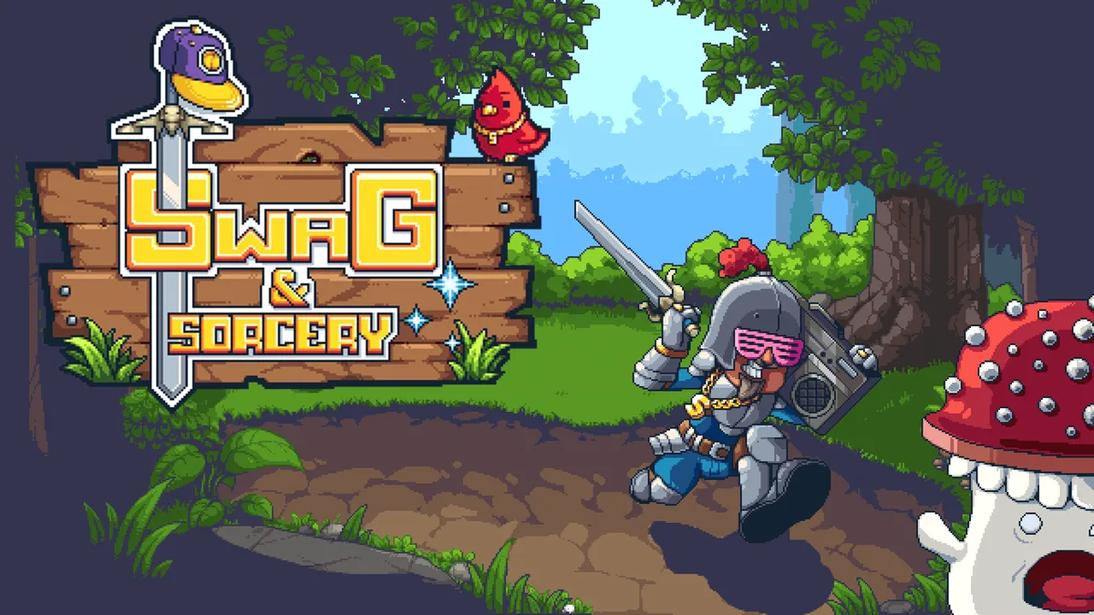 Steam key card for Swag and Sorcery PC game