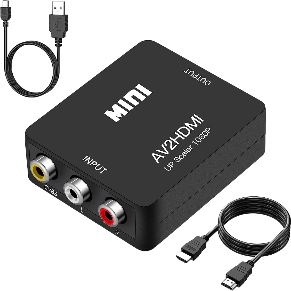  Amtake AV-HD-X-1 Composite to HDMI Media Converter 1080p 60Hz Black — product photo