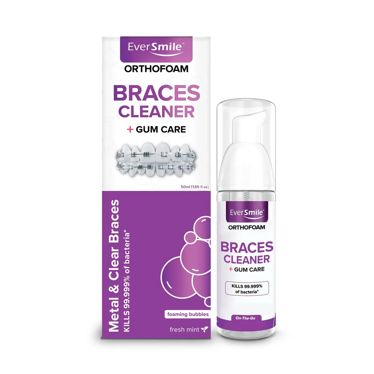  EverSmile OrthoFoam Braces Cleaner 50ml — product photo