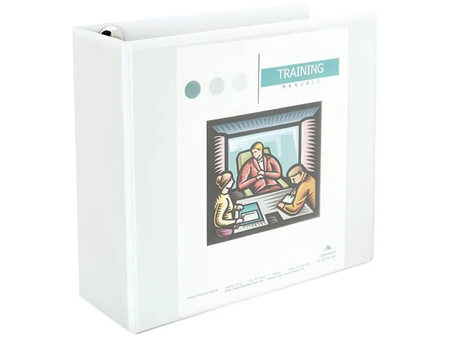 Universal Business Supply Universal Business Supply UNV30754 4" D-Ring View Binder White 880 Sheets — product photo