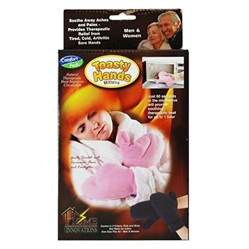 Tvtimedirect Tvtimedirect Toasty Hands Heated Mittens Pink 60s microwave — product photo