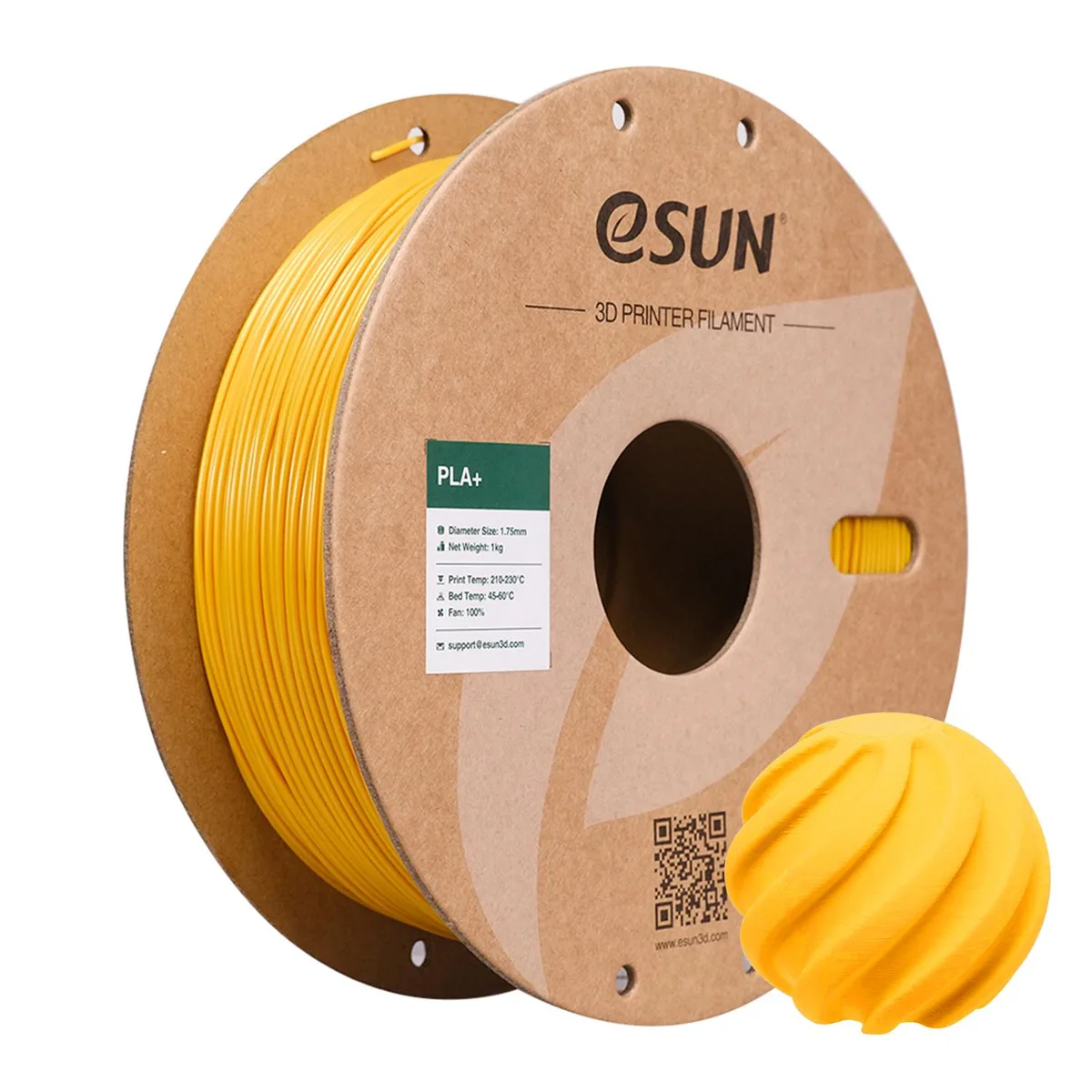 eSUN eSUN PLA+ Filament 1.75mm 1KG Gold — product photo