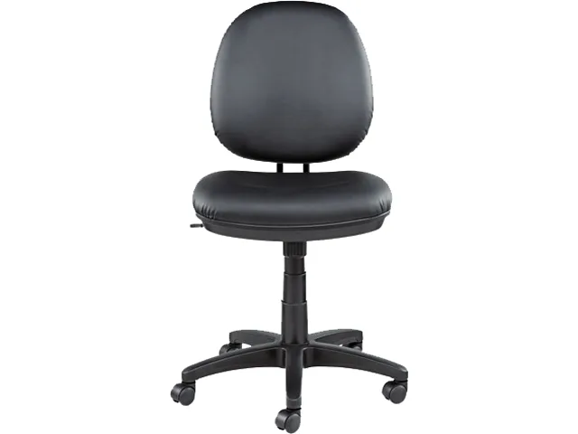 Alera Alera ALEIN4819 Interval Swivel/Tilt Task Chair Soft-Touch Leather Black — product photo