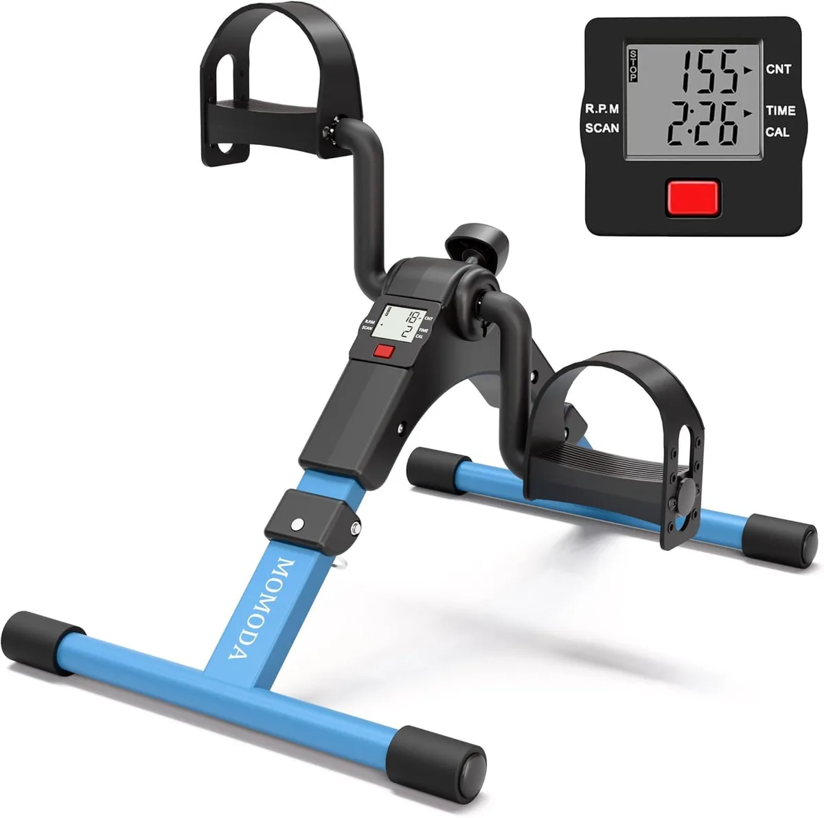 TAURKENAM TAURKENAM Under Desk Pedal Exerciser Mini Bike Foldable with LCD Display — product photo