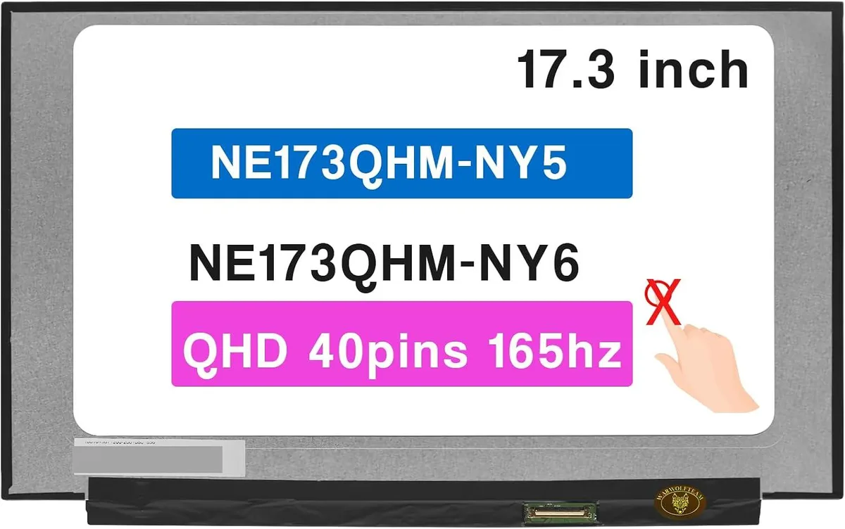 NUOLAISUN NUOLAISUN 17.3" laptop screen 2560x1440 165Hz 40-pin NE173QHM-NY5 NY6 — product photo
