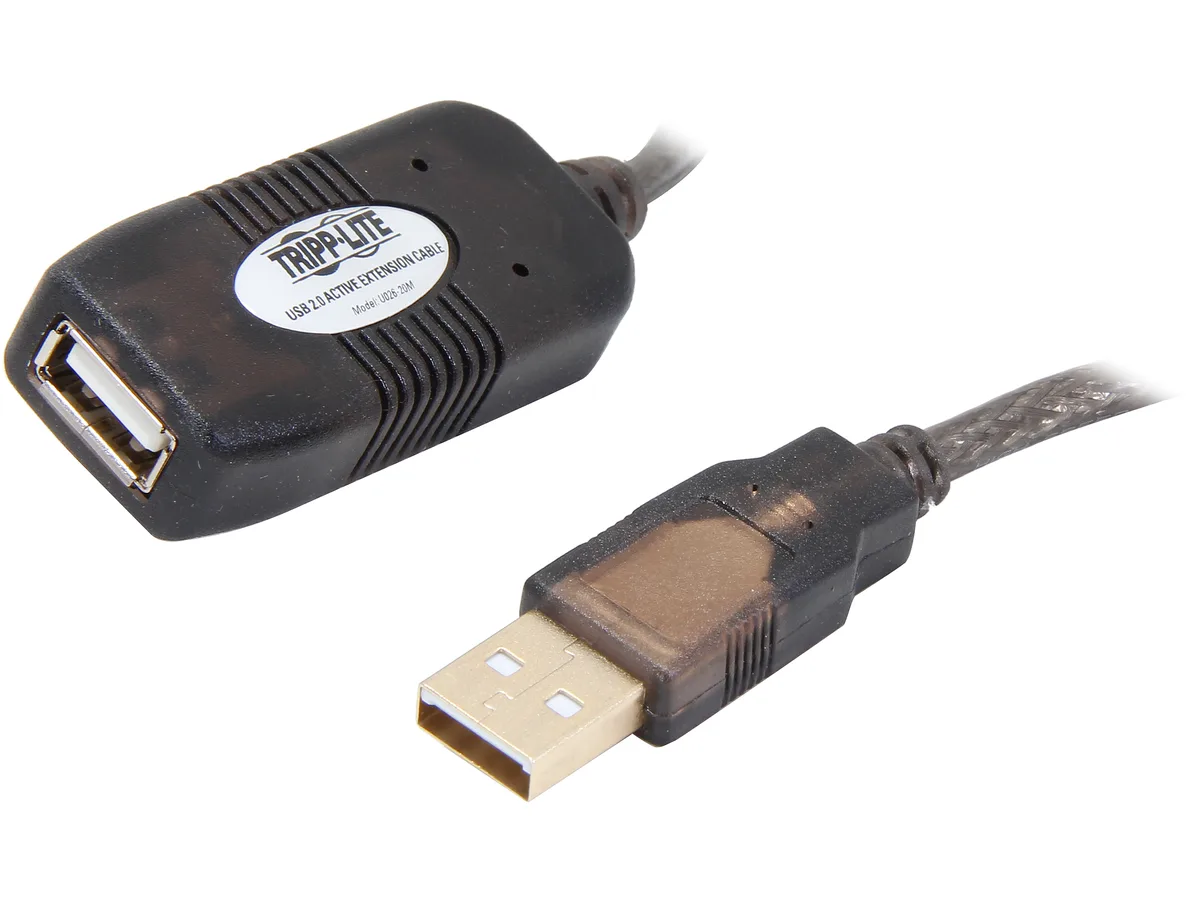Tripp Lite Tripp Lite U02620M USB 2.0 active extension repeater cable 20 m (65 ft) — product photo