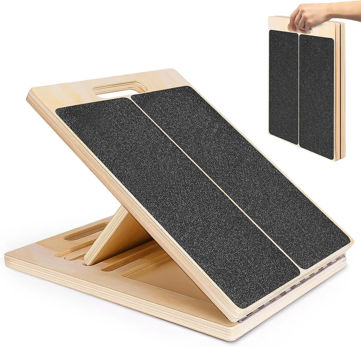 TAURKENAM TAURKENAM Wooden Slant Board Adjustable 30° 35° 40° 45° 4.5 lb — product photo