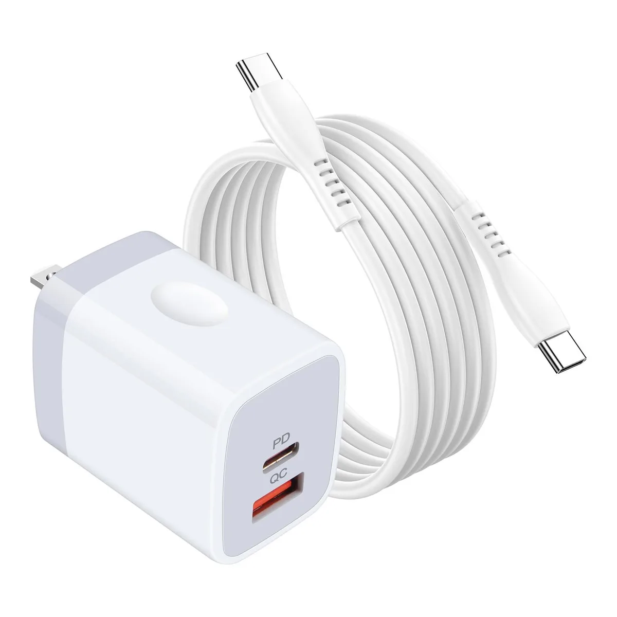 No Sew No Sew 20W Dual Port USB A+C Wall Charger 6ft Cable — product photo