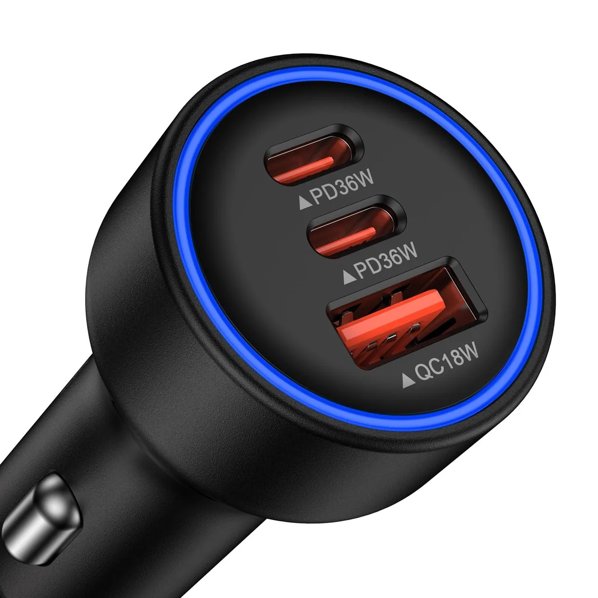 No Sew No Sew 72W 3-Port Car Charger 36W USB-C 18W USB-A — product photo