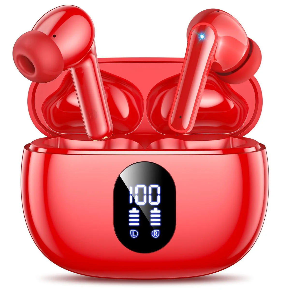 No Sew No Sew WFL900/H T18 Bluetooth 5.3 Earbuds 48H Red — product photo