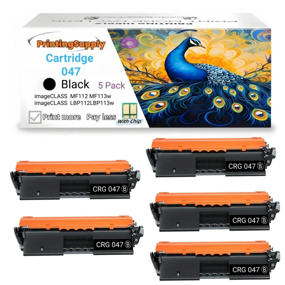 Aster Graphics Inc Aster Graphics Inc Cartridge 047 Black Toner 5 Pack 1600 Pages — product photo