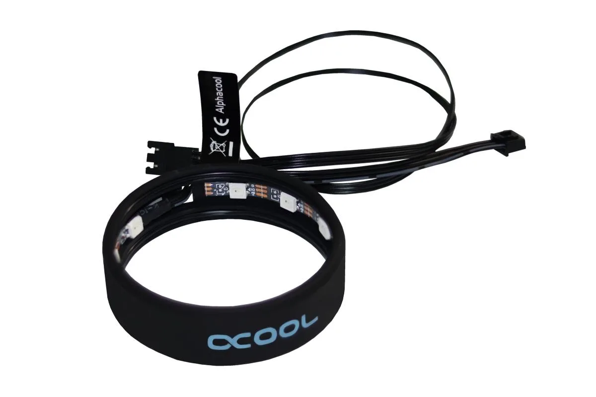 Alphacool Alphacool Aurora Digital RGB LED Ring 60mm 11 LEDs 19mm thick — product photo