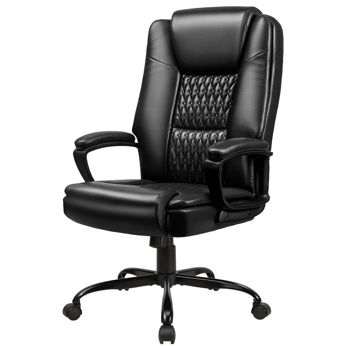 Vitesse Vitesse Executive Leather Chair 400LBS Black — product photo