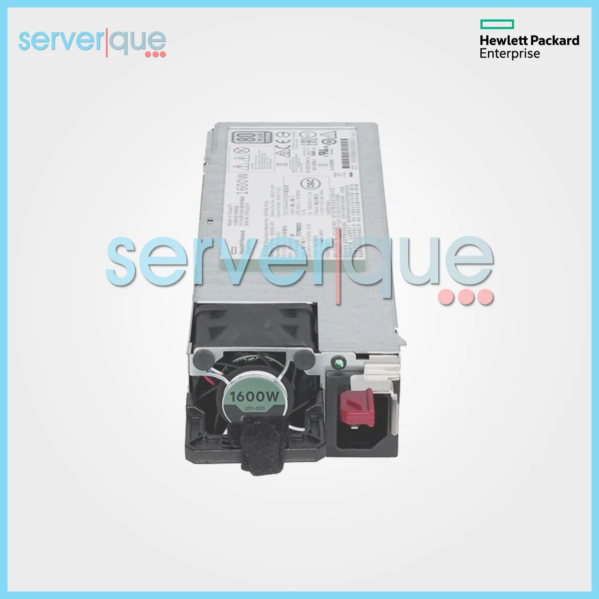 HPE HPE 1600W Flex Slot Hot-Plug Platinum Low Halogen Power Supply 830272-B21 — product photo