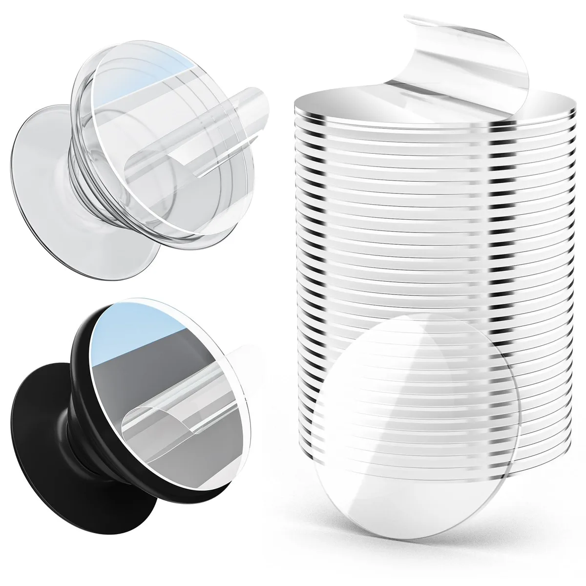  PHIXBEAR 30 Pack 1.4 Inch Clear Adhesive — product photo