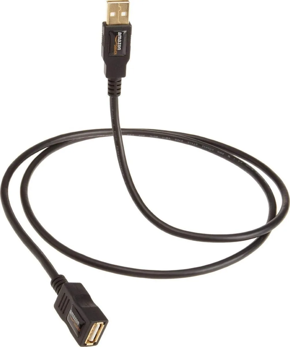 No Sew No Sew USB 2.0 Extension Cable Male to Female 480Mbps 9.8ft Black — product photo