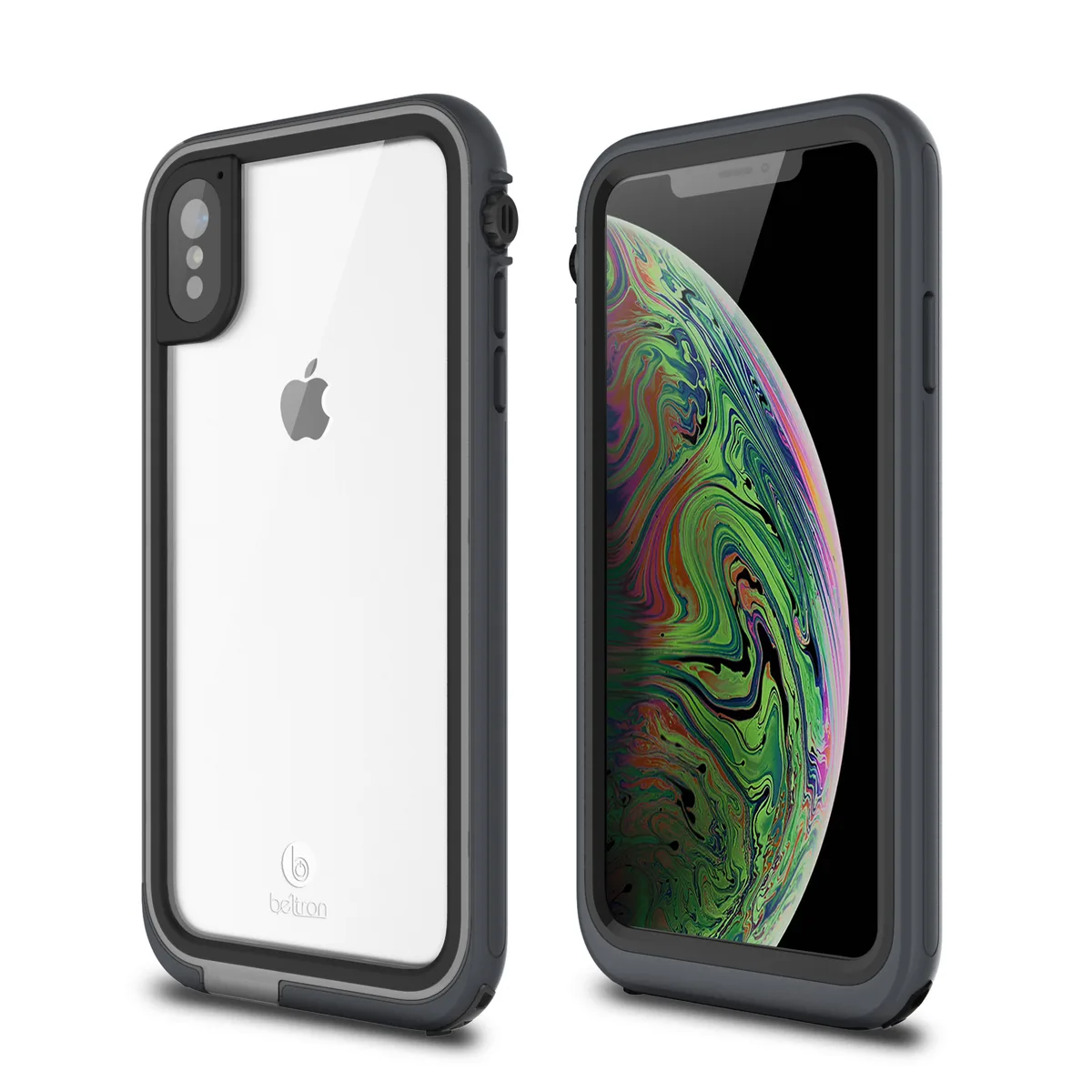 Beltron Products Beltron Products aquaLife Waterproof Case for iPhone XS MAX Grey — product photo