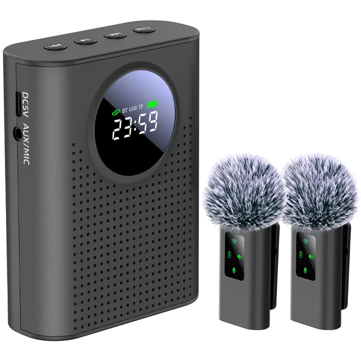 ZERFUN S67 18W PA speaker with 2.4G wireless mic 11g — product photo