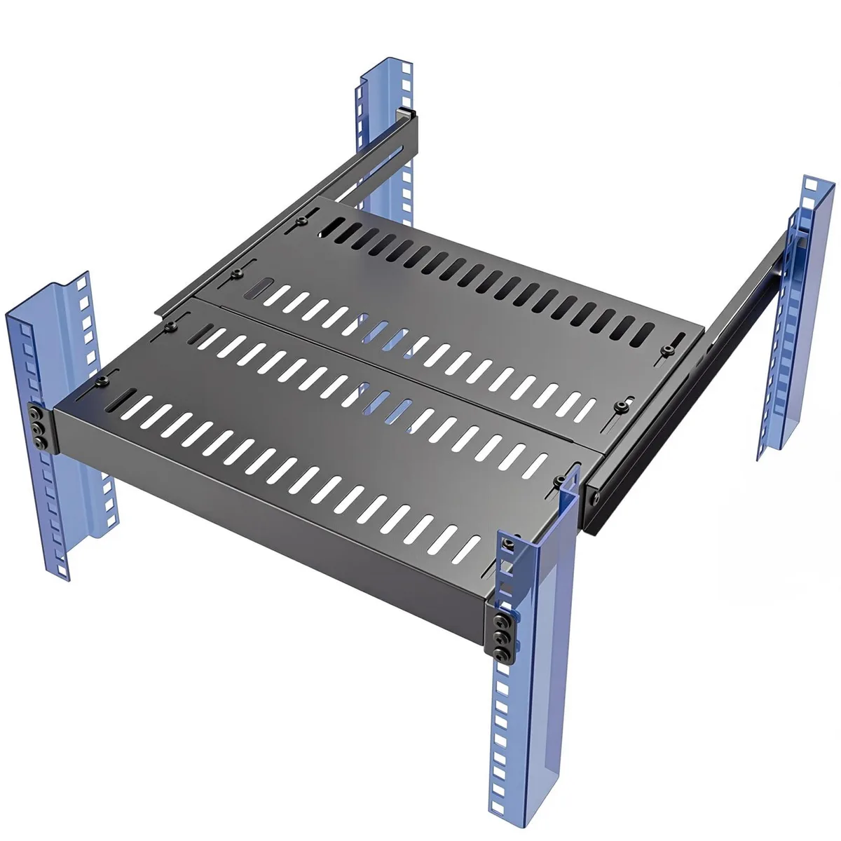 BreezeHug SYA-BreezeHug-0385 1U 19" Rack Shelf 16-31" 110lb Black — product photo
