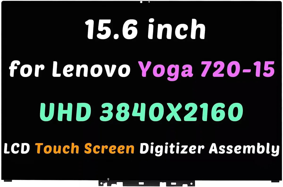 NUOLAISUN NUOLAISUN 15.6" UHD 4K 3840x2160 40-pin touch screen with bezel for Lenovo Yoga 720-15IKB — product photo