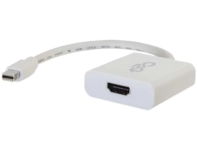 Cables To Go Cables To Go 54308 Mini DisplayPort to HDMI active audio video converter 4K 30Hz white — product photo