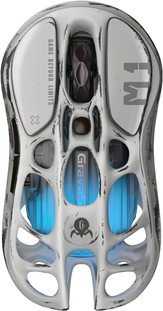 Grava Star Grava Star Mercury M1 Pro Gaming Mouse Silver 26000 DPI 88g 4K Hz 5 Buttons — product photo