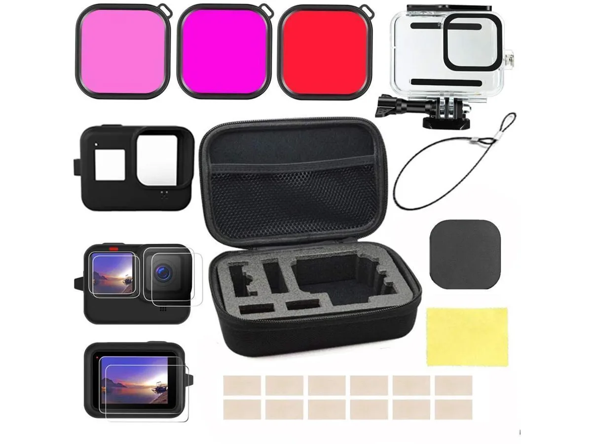 BONAEVER BONAEVER GoPro Hero 9 10 11 12 Accessories Kit with Cases — product photo