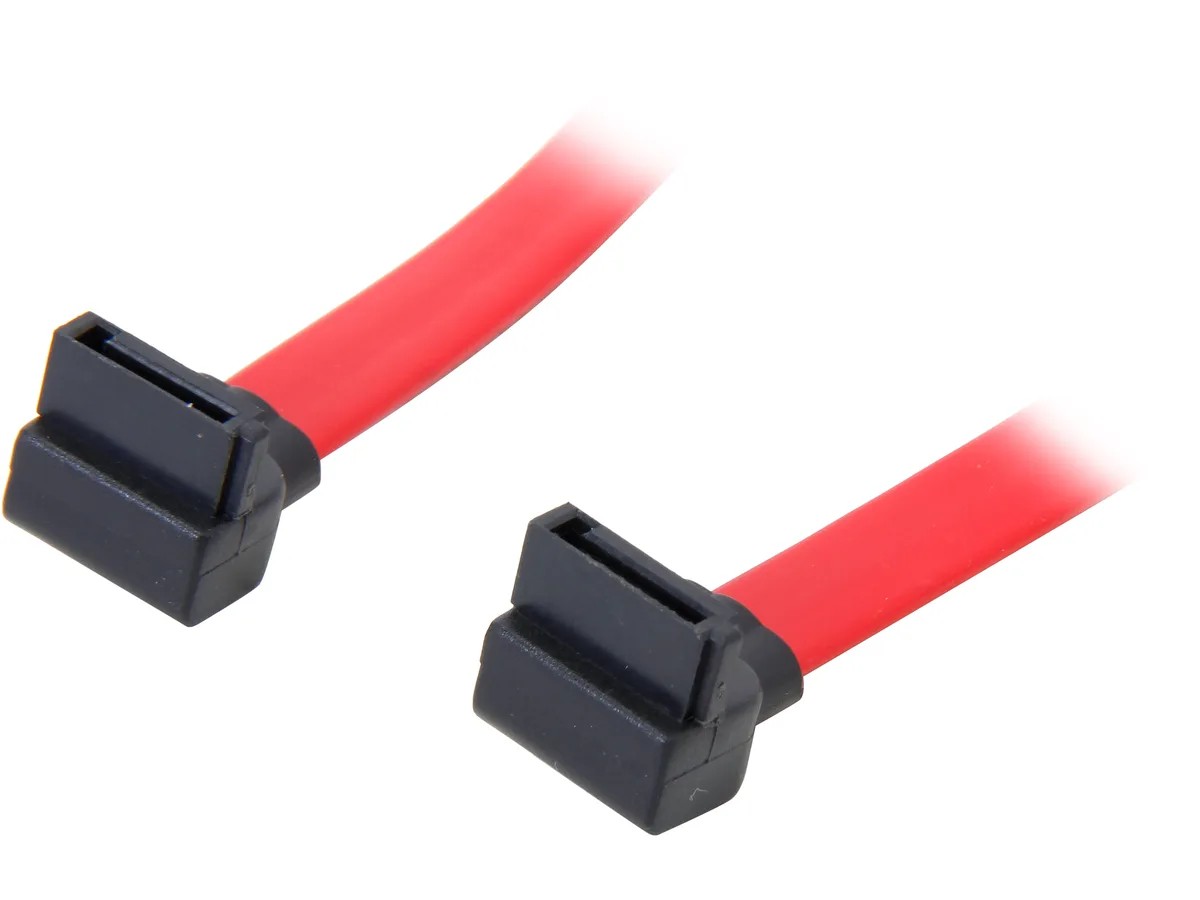 Nippon Labs Nippon Labs SATA3-1.5FT-90R 1.5 ft SATA III right-angle cable Red — product photo