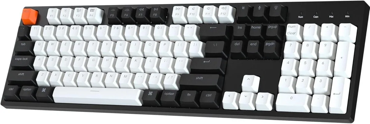 TUKO TUKO 104-Key USB-C Wired Mechanical Gaming Keyboard RGB Gateron Red Switches Double-Shot ABS Keycaps — product photo