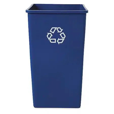 Rubbermaid Rubbermaid FG395973BLUE 50 gal Square Plastic Recycling Bin — product photo