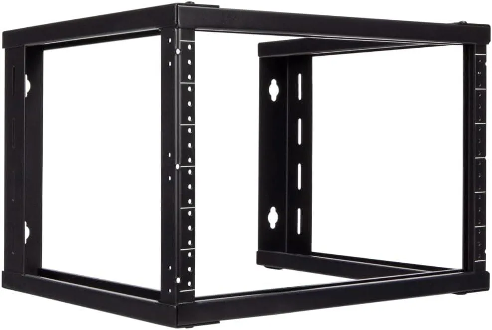 TAURKENAM TAURKENAM 6U 19" Wall Mount Open Frame Server Rack 16" Depth Black — product photo