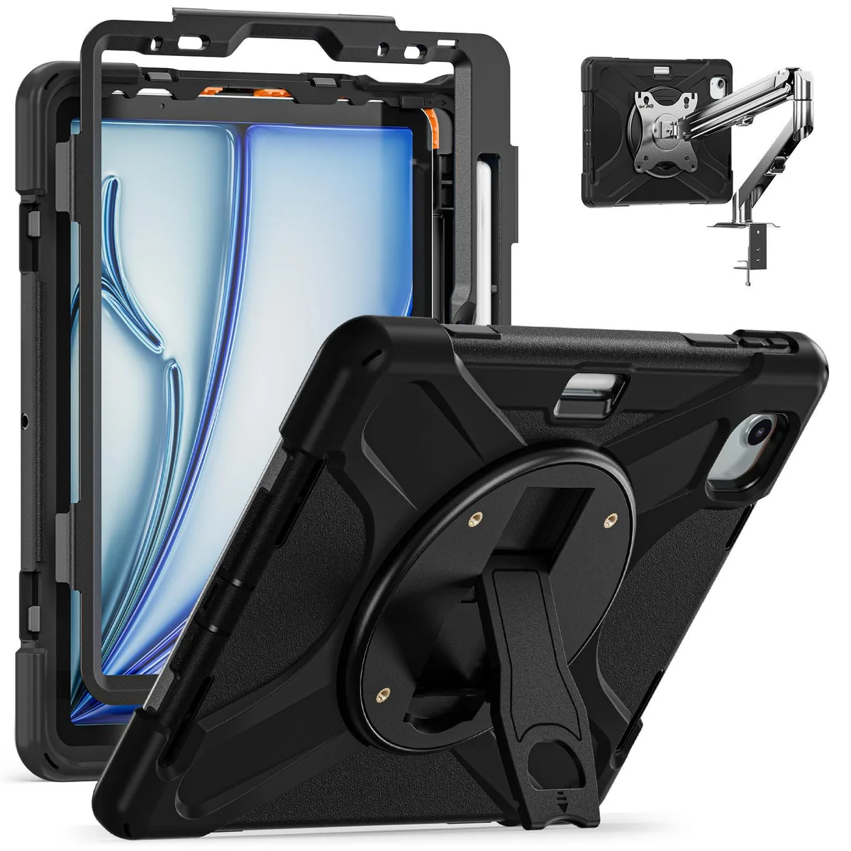 BONAEVER BONAEVER A3357/A3358/A3359 iPad Pro 11 inch rugged case with 360 stand strap pencil holder VESA 75mm — product photo