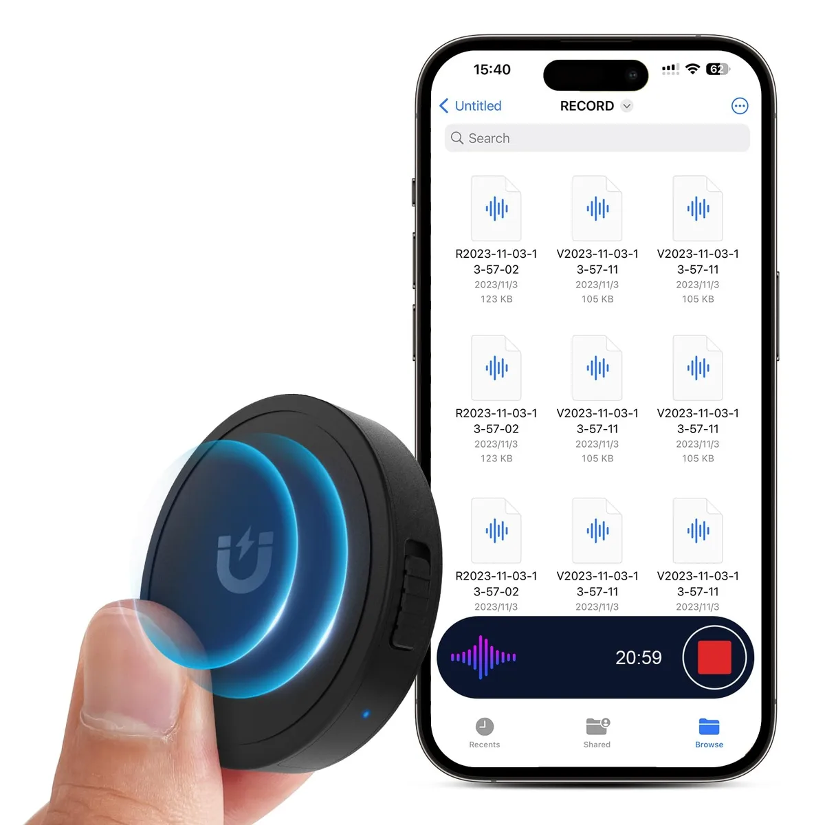  Elasound NZ007 voice recorder 132 GB 100 h — product photo