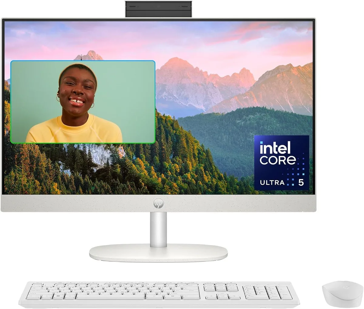 HP HP 24-cr1070 All-in-One PC, Intel Core Ultra 5 125U, 8 GB RAM, 512 GB SSD — product photo