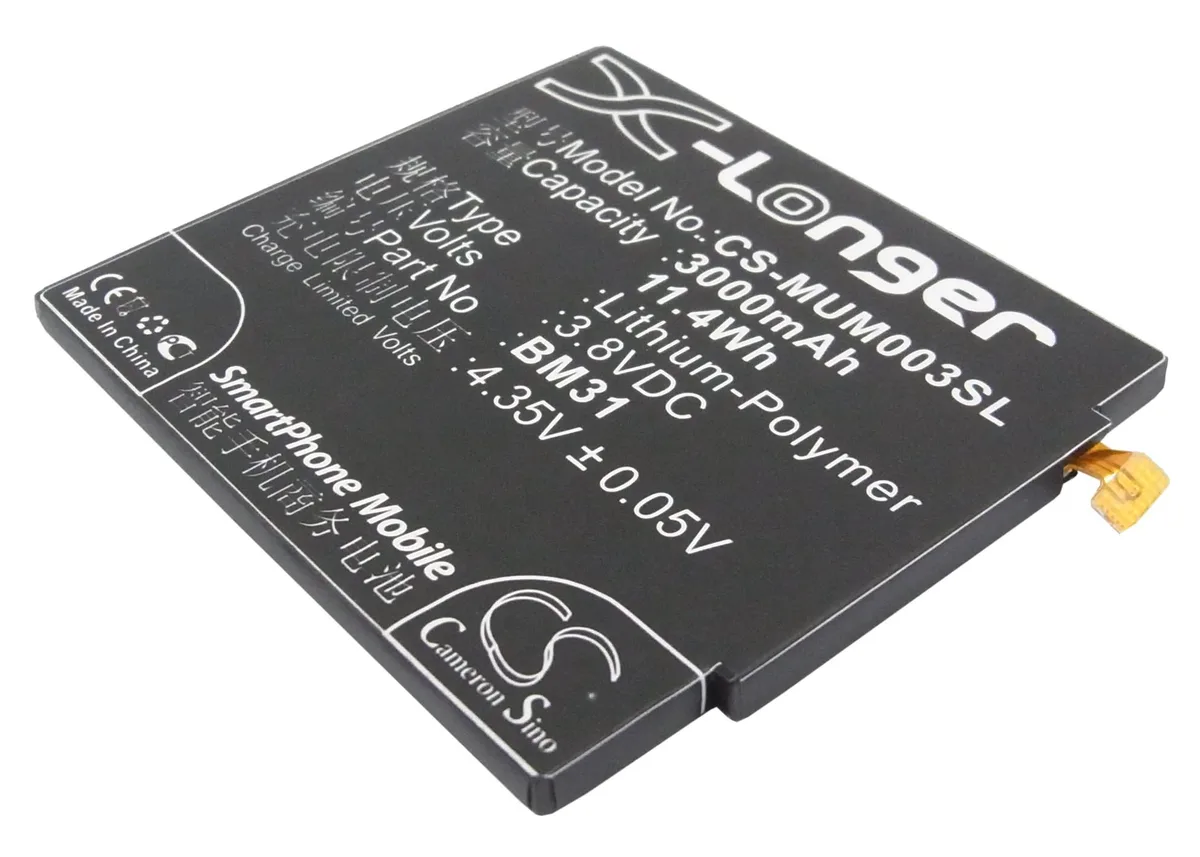 Cameron &amp; Co Cameron &amp; Co DS-CS-MUM003SL cell phone battery 3.8 V 3000 mAh — product photo