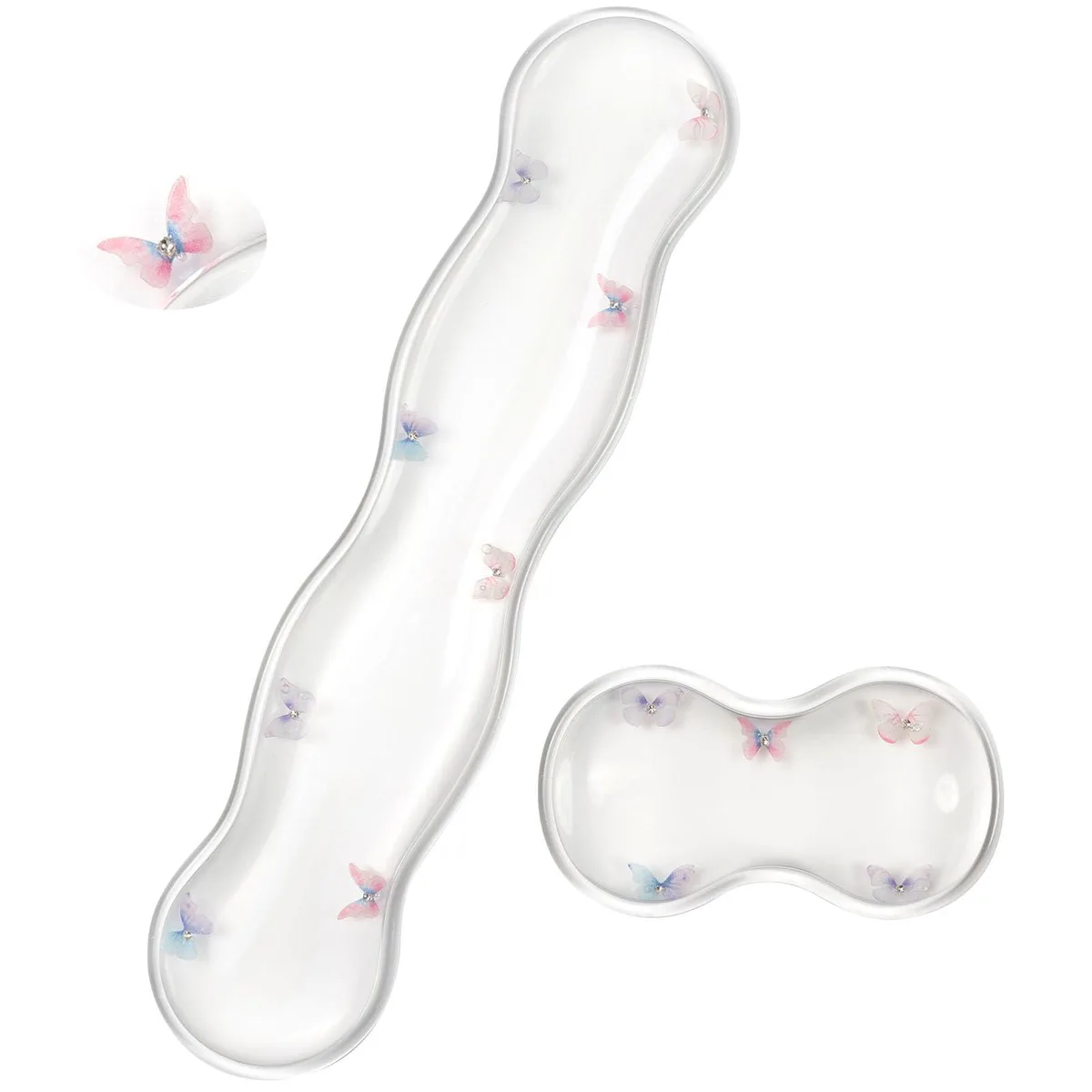 Sumgsn Wrist Rest Set Clear Butterfly 60/68/75% — product photo