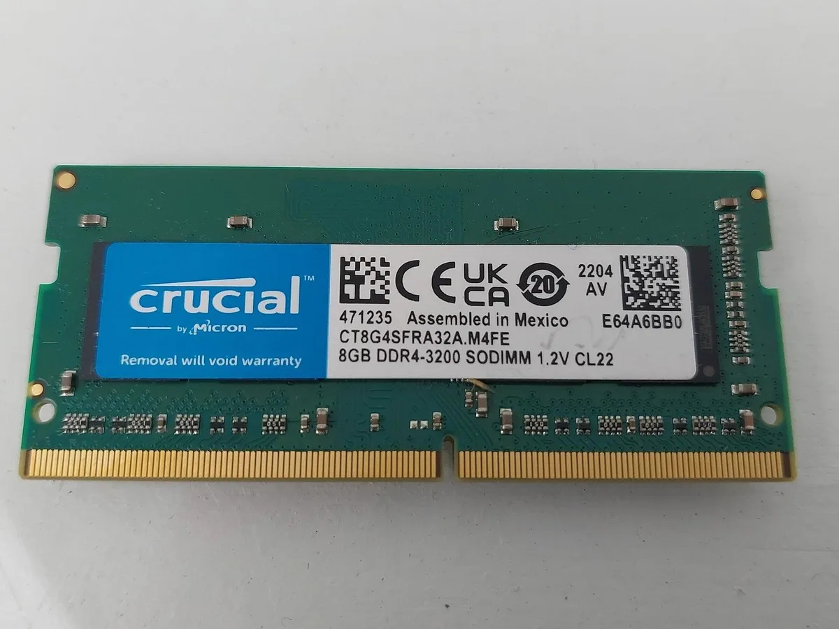 Crucial Crucial 8GB DDR4 3200MHz SODIMM Laptop Memory CT8G4SFRA32A — product photo