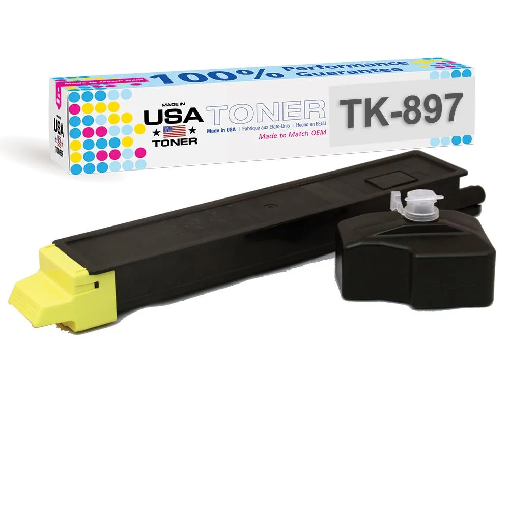 MADE IN USA TONER MADE IN USA TONER TK-897Y Yellow Toner Cartridge — product photo