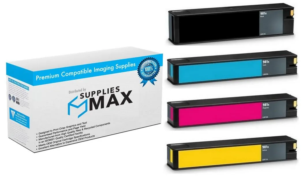 SuppliesMax SuppliesMax HP L0R1XMP High Yield Inkjet Combo Pack (BK/C/M/Y) 11000 Pages — product photo