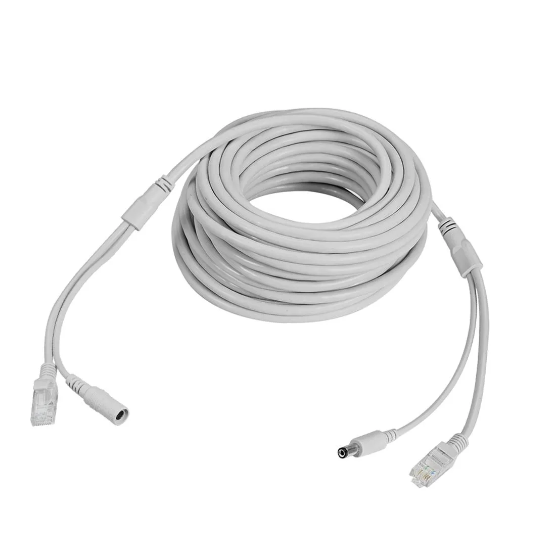 Unique-Bargains Unique-Bargains 33ft Cat5e RJ45 + 2.1x5.5mm DC Power Extension Cable — product photo