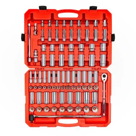 TEKTON TEKTON SKT25302 1/2 Inch Drive 6-Point Socket and Ratchet Set, 83-Piece — product photo
