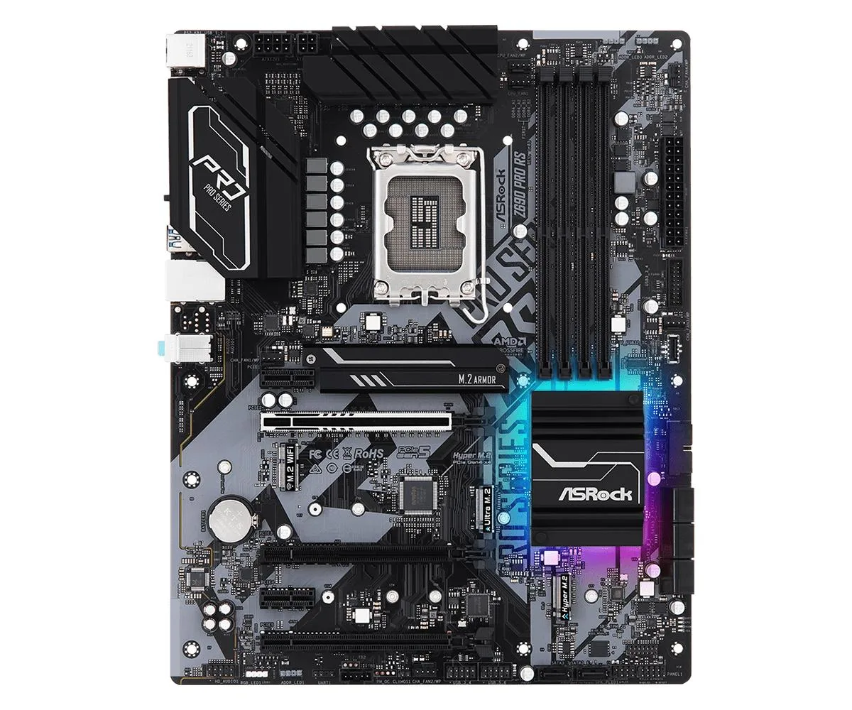 ASRock ASRock Z690 PRO RS LGA1700 Intel DDR4 ATX Motherboard — product photo