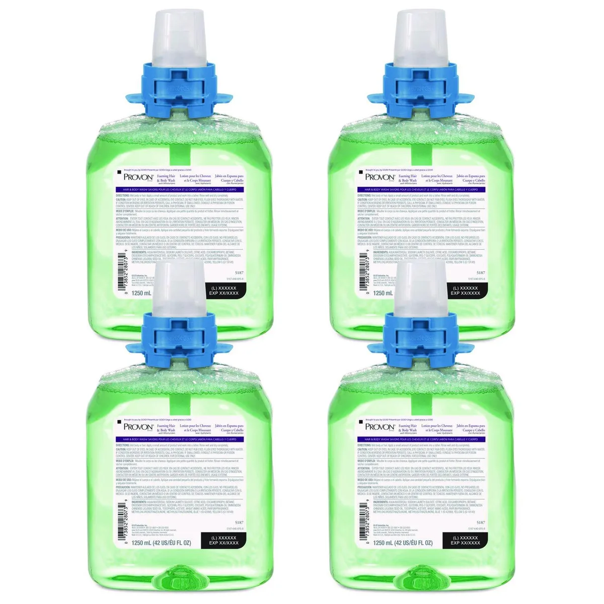 GOJO GOJO 518704 Hair Care Cucumber Melon 1250mL 4Ct — product photo