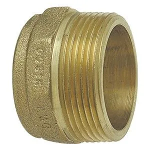 Nibco, Inc. Nibco, Inc. 804 2 DWV Adapter Cast Bronze 2 in C x MNPT 577 psi 20 to 400 Degrees F ASME B 16.23 — product photo