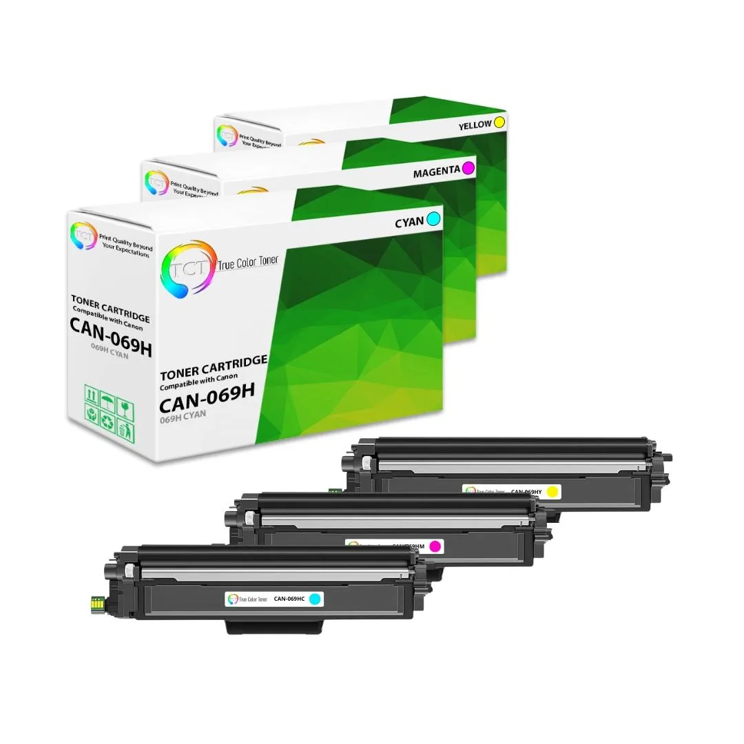 True Color Toner True Color Toner 069H 3-Pack Cyan Magenta Yellow High Yield Toner Cartridges 5500 Pages — product photo