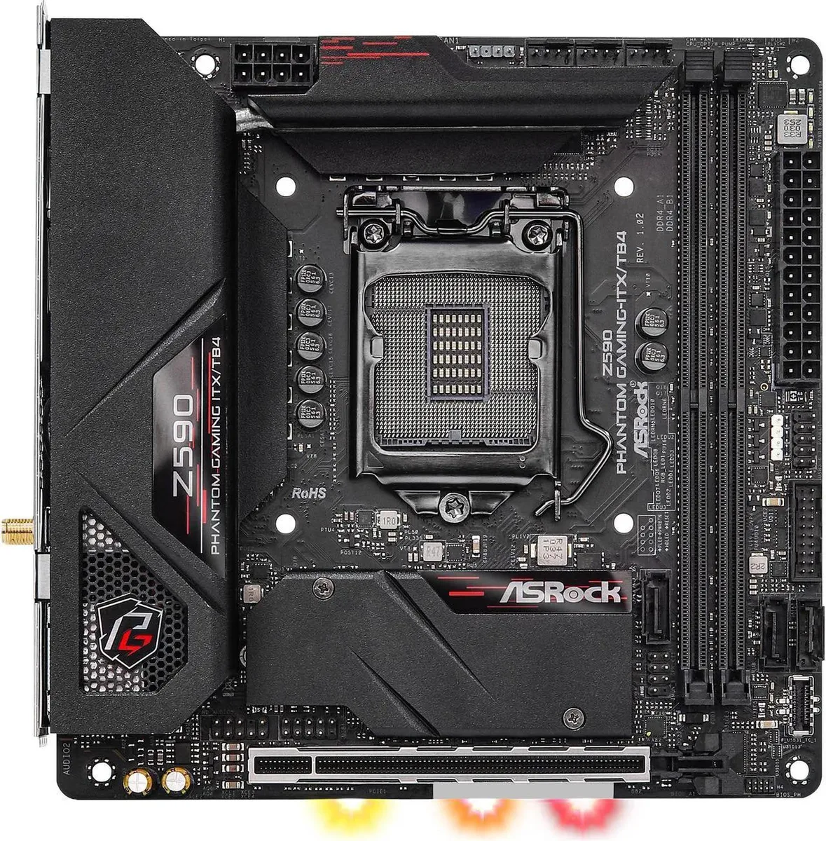 ASRock ASRock Z590 PHANTOM GAMING-ITX/TB4 Intel motherboard — product photo