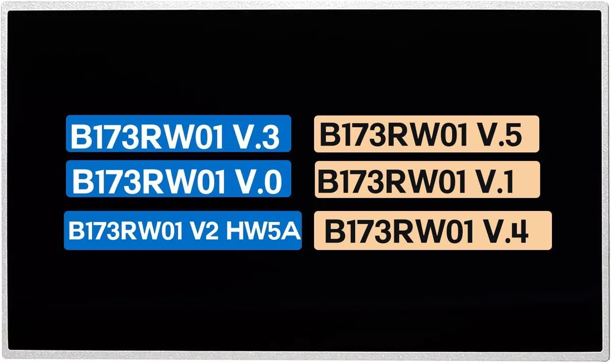 NUOLAISUN NUOLAISUN 17.3" HD+ 1600×900 40-pin B173RW01 V.3/V.5/V.0 laptop screen — product photo