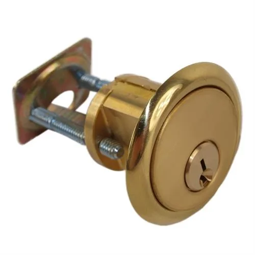 MAXTECH MAXTECH R116KW-03 Polished Brass Rim Cylinder Door Lock 35-57mm KW1 — product photo