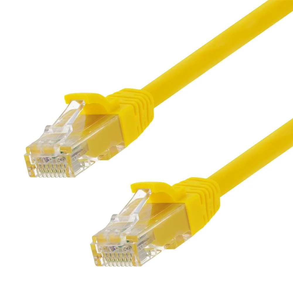 NavePoint NavePoint CAT6A UTP 24AWG 0.5 Ft 10 pack Yellow network ethernet cable — product photo