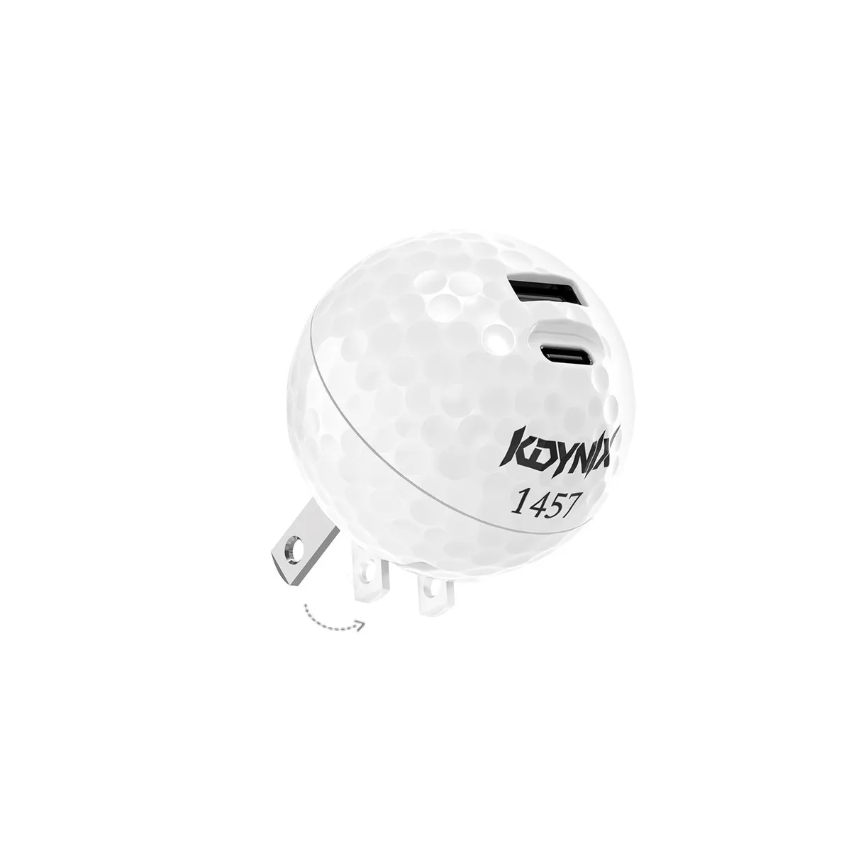 KDYNIX KDYNIX Golf Ball USB-C Charger 20W Dual Port GaN III — product photo
